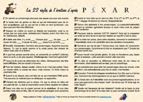Les 22 règles de l’écriture selon les studios Pixar